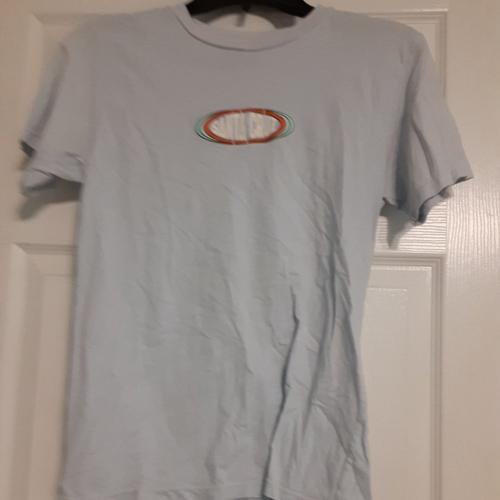 Women's Pale Blue Retro Santa Cruz Skateboards T-Shirt